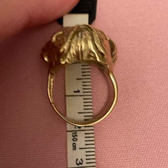 **Frenchie Lovers!** Gold brass French Bulldog ring - Picture 11 of 12